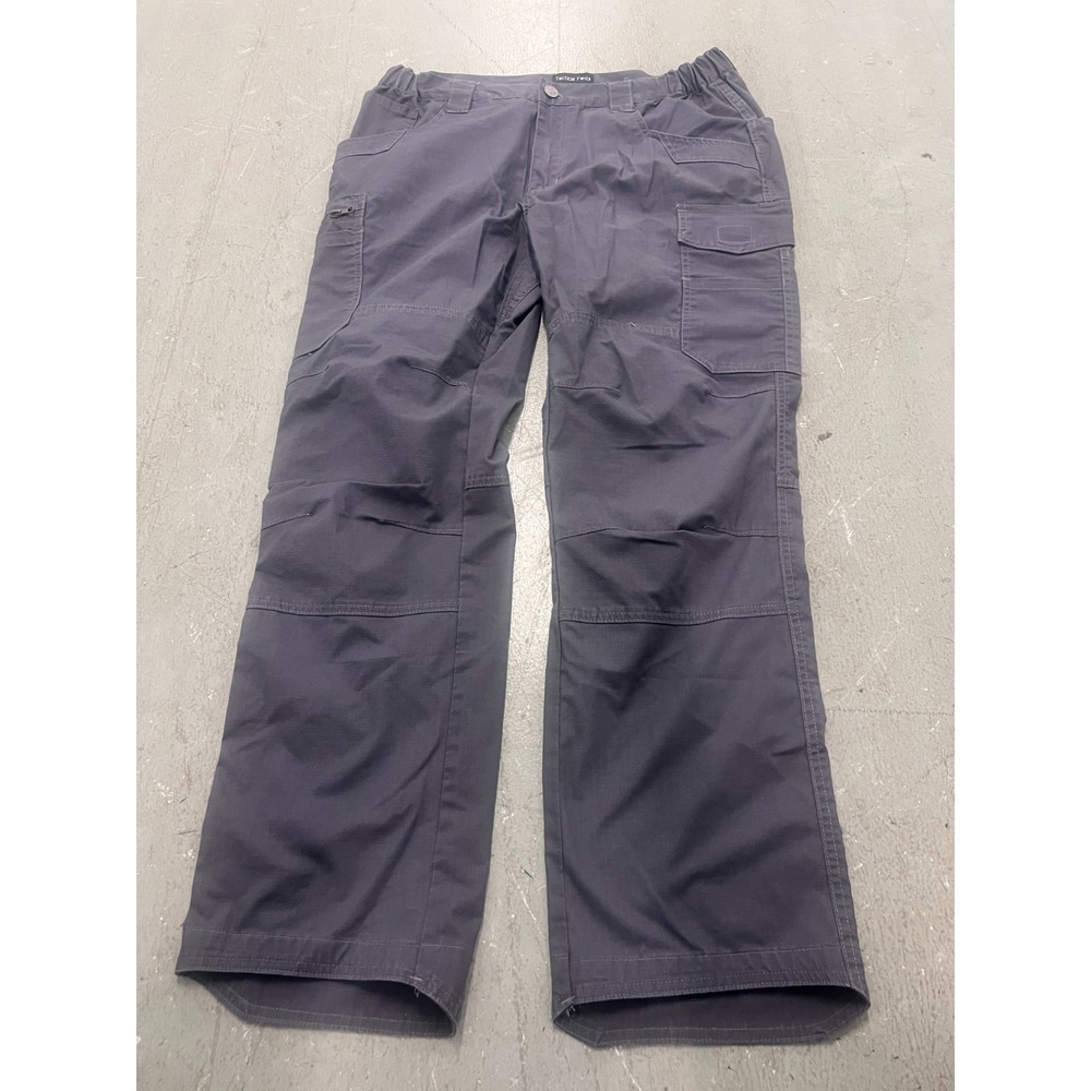 Tactical Pants Mens 34x30 Dark Gray Ripstop Cargo‎ Straight Leg Utility Workwear